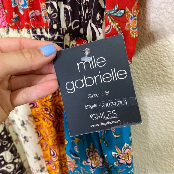 Mlle Gabrielle Maxi Paisley Dress Size Small - Picture 4 of 8